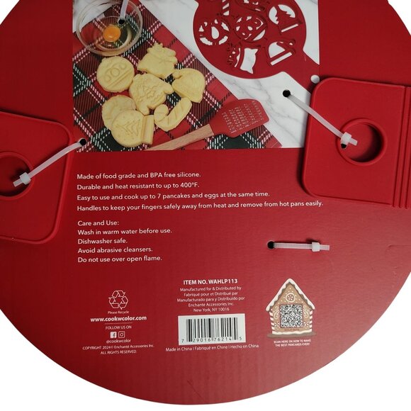 CWC Cook With Color Silicone Pancake Mold 7 in 1 Christmas Shapes - Picture 4 of 6